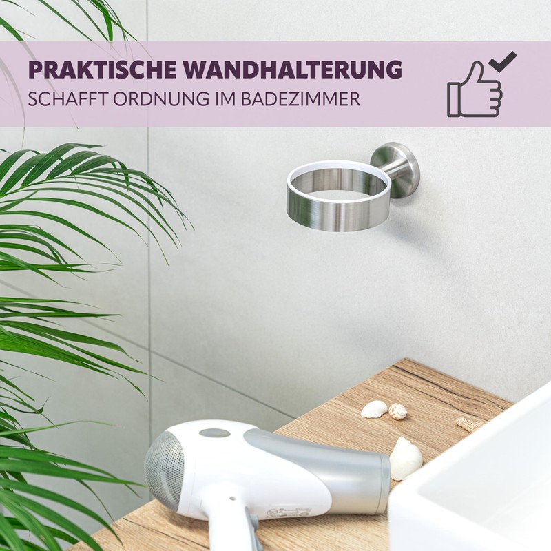 Piazza Bathroom Range Hairdryer Wall Mounting High quality Stainless Steel