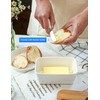 Butter Dish with Lid, Large Butter Dish for Countertop, Ceramic
