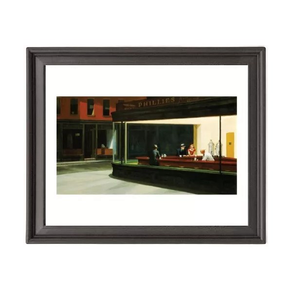Edward Hopper - Nighthawks - Picture Frame 8x10 inches -
