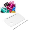 Mixed Color Nail Palette and Stainless Steel Tool Kit Transparent