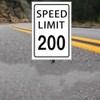 LQNMPPH Speed Limit 200 MPH Sign Slow Down Warning Traffic