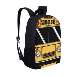 COEQINE 3D School Bus Backpack for Toddler Teens Boys Girls Large Capacity Bookbag Adjustable Shoulder Bag Portable,Yellow