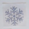 Bling Sparkle Shine Ltd. Sapphire Blue Crystal Clear Snow Flake