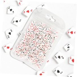 Vaguelly Polymer Clay Nail DIY Accessories Unique Playing Card Decor for Creative Fingernail Art for Home Salon Use for Personal and Professional Manicure Projects