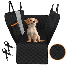 Pet Car Seat Covers Backseat Waterproof Pet Hammock Seat Protector with Scratch for Dog and Cat Seat Cover Adjustable for Cars Trucks and SUVs