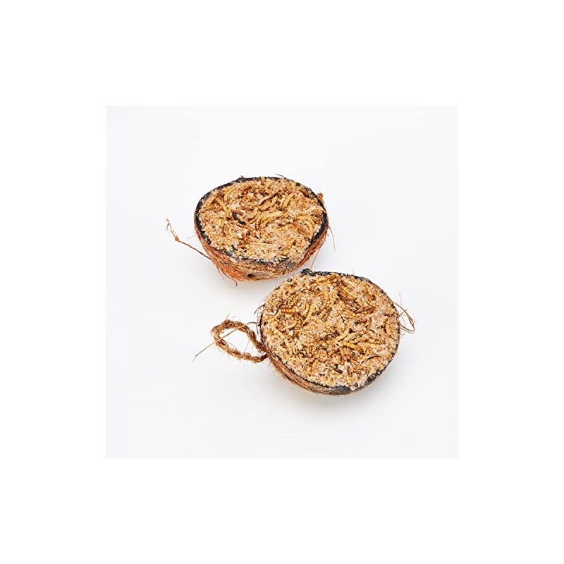 Garden Ting Mealworm Suet Coco Halves Wild Bird Treat, 400