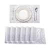 Sequin Placemats Set of 6, Heat-Resistant Dining Table Mats, Stain-Resistant