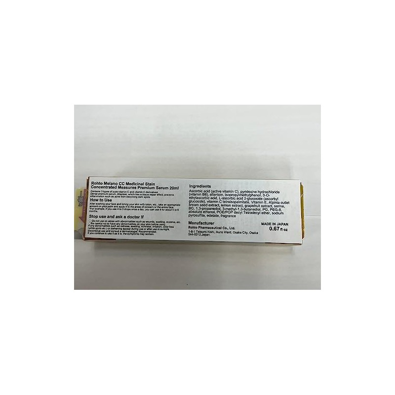 Rohto Melano CC Medicinal Stain Concentrated Measures Premium Serum 20ml