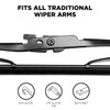 ClixWipers 20" Conventional Automotive Replacement Windshield Wiper Blade - All-Steel,