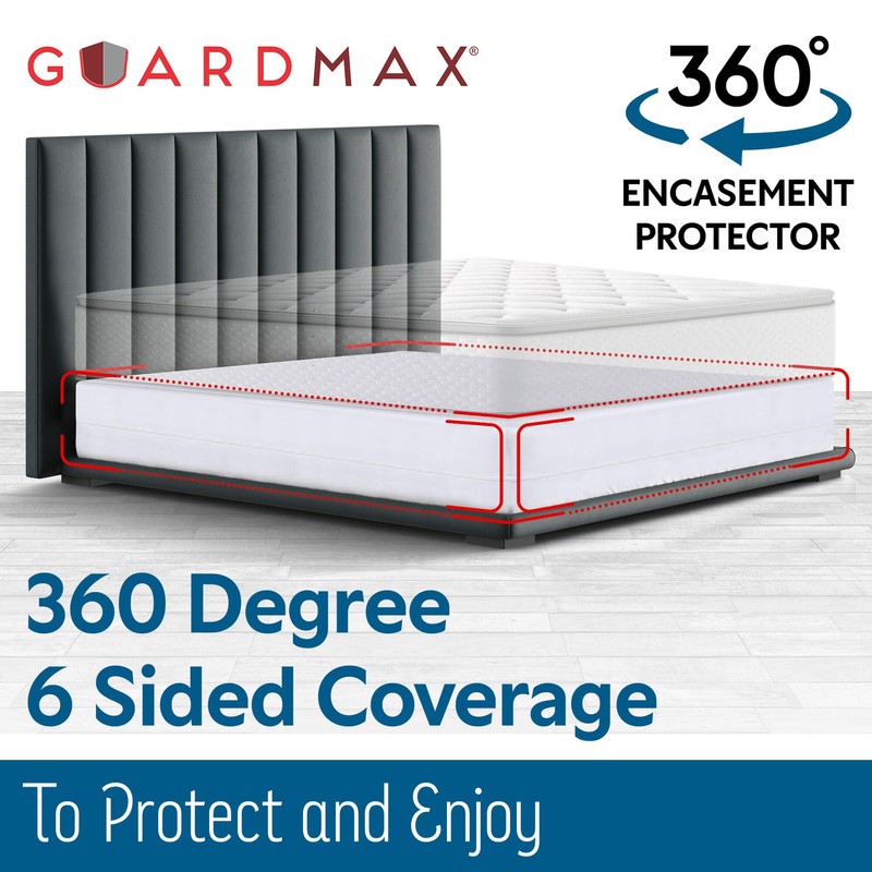 Guardmax Premium Box Spring Cover - Full XL Size Waterproof