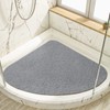 ROIMOE Shower Mat, Non-Slip Triangular, PVC Loofah Massage Shower Mats