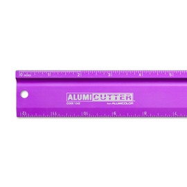 Alumicolor AlumiCutter Aluminum Steel Edge for Office, School, Engineering and Framing, 12IN, Purple