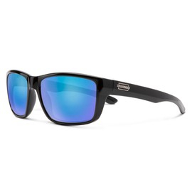 Suncloud Mayor Lifestyle Sunglasses - Black | Polar Blue Mirror
