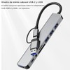 HUB USB C, 8 en 1 Adaptador USB C Multipuerto