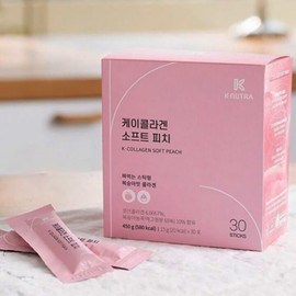 K Nutra K Collagen Soft Peach 450g (15g 30 packets) 4 units 120 packets total / 케이뉴트라 케이콜라겐 소프트피치450g(15g30포)4개 총120포