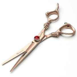 Professional Hairdressing Scissors Barber Scissors Thinning Scissors Japan 440c Stainless Steel Razor / Rose