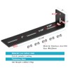 OTTFF 2 Pack 13-1/4" x 3" Black Awning Brackets Ceiling