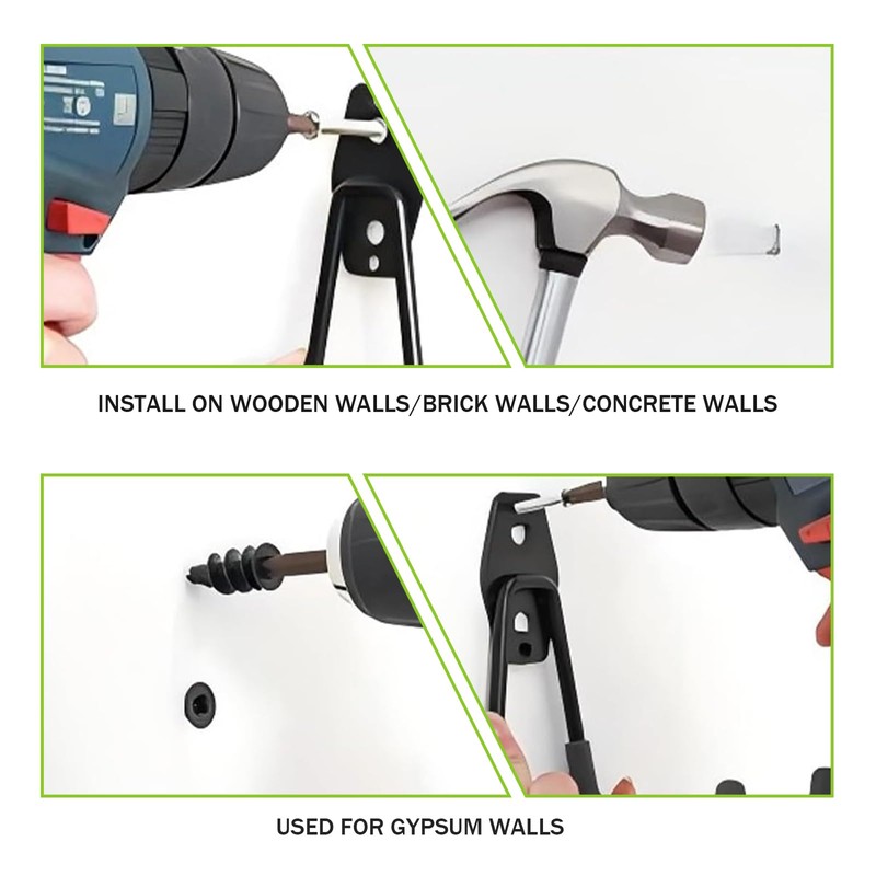 SLIMI 2 PCS Car Charger Holder Wall Bending Hooks, Steel