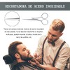 Kit para Barba Hombre, Cepillo, Peine y Tijeras, Set de