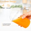 50 Sets Clear Plastic Cups with Dome Lids and Straws,