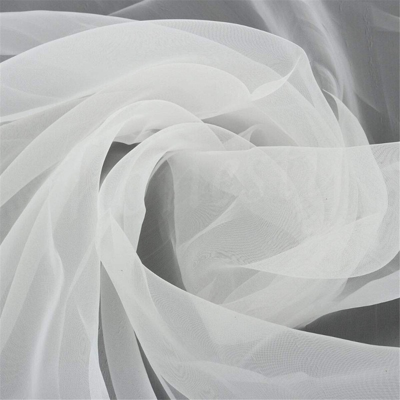 INTBUYING Silk Screen Mesh Fabric 40 Mesh (16T) White -