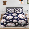 Ssddyes Queen Size Comforter Set, Cool American Baseball Softball Theme,