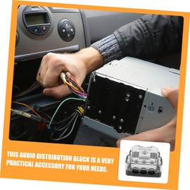 ULTECHNOVO 2pcs Automotive Power Distribution Block for Car Efficient Ground Splitter for Vehicle Amplifier Upgrade