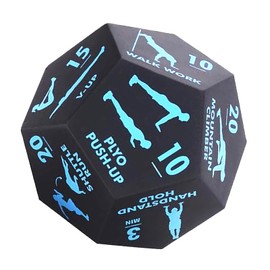 Exercise Dice - Fitness Equipment Dice Game,Multi-Functional Home Workout Gear for Gym Outdoor Travel Yoga Team Sports