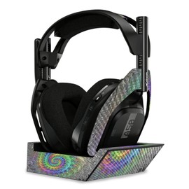 MightySkins Carbon Fiber Skin Compatible with Astro A50 Wireless Headphones + Base Station (Gen 4) - Tripping | Protective, Durable Textured Carbon Fiber Finish | Easy to Apply | Made in The USA