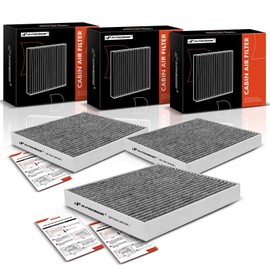 A-Premium - Filtro de aire de cabina de 3 piezas con carbón activado compatible con Hyundai & Kia - Kona 18-22, Tucson 16-21, Veloster 19-21, Venue 20-23, Seltos 21-23, Soul 20-23, Sportage 17-22 - Reemplazo # CF12160