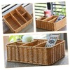 LABRIMP Woven Storage Basket Cosmetic Organiser Drawer Dividers Organizer Decorative