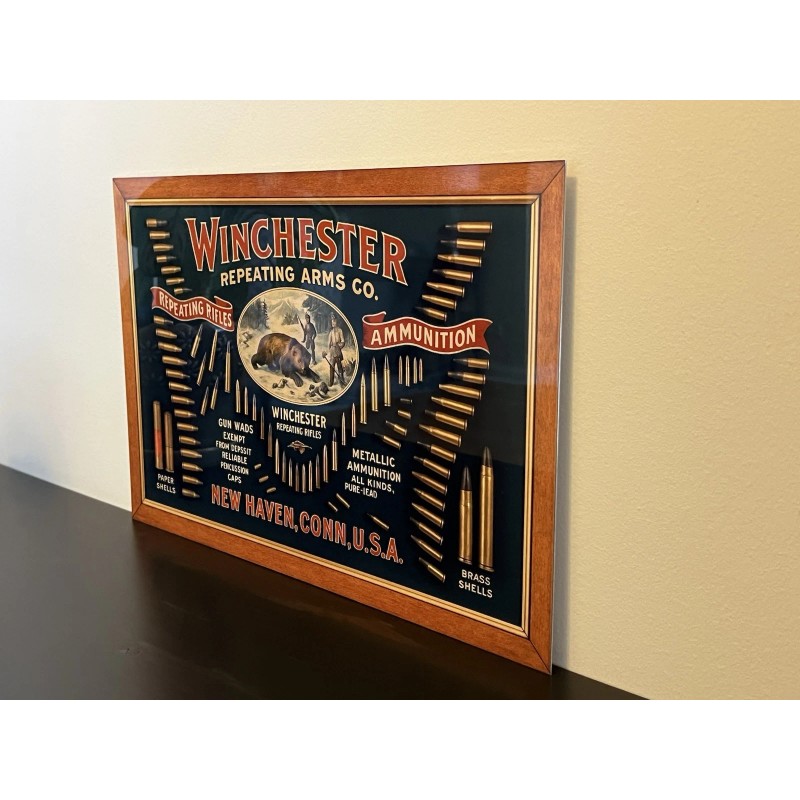 Hi Gloss! Winchester Rifles Ammunition Vintage Style Metal Sign 18x12