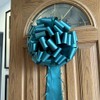 Large Hunter Green Car Bow, 16" Wide - Front Door