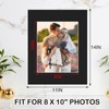 15 Pack 11x14 Black Picture Mats, Frame Mattes for 8