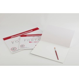 Clairefontaine Fontaine 975512C Watercolour Pad Fine Grained 10 Sheets 26 x 36 cm 300 g Glued Ideal for Wet Techniques 1 Pad