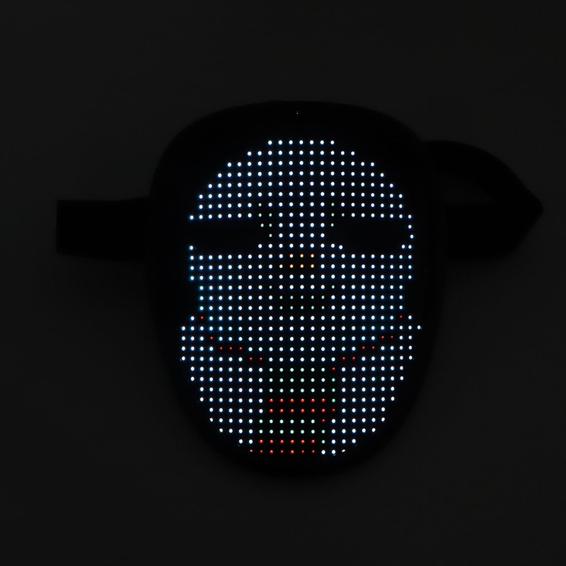 Kids LED Mask with Gesture Sensing USB Rechargeable RGB LED