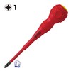 VESSEL Ball Grip VDE Screwdriver (Insulated) PZ1x75