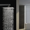 BESy 8 Inch Rain Shower Head, 8" Square Rainfall &