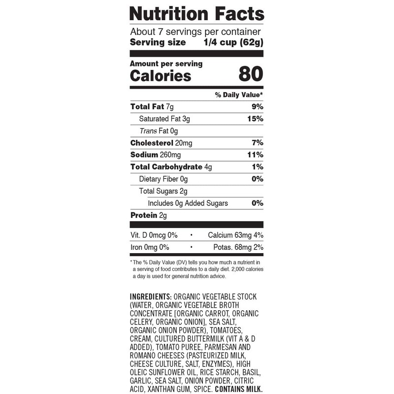 Sonoma Gourmet Tomato Basil Alfredo Pasta Sauce | No Sugar