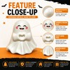Middle Finger Ghost Statue for Halloween Decor – Cute &