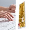 104Pcs Keycaps Metallic Durable Stable TwoTone Translucent Backlit Mechanical Keyboard