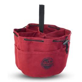 Graintex 18 Pockets Grab Bag Rip-stop Canvas Drawstring Closure, Small Part Organizer Pouch, Small Tools, Screws, Parts, Parachute Tool Bag for Efficient Storage to Essential Items at Job Site or Home