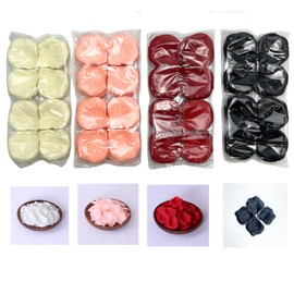 YCeru Silk Rose Petals - 4Color 4000PCS for Wedding Decorations,Valentine's Day, Romantic Night and Proposals - Dark-Red, Black, Pink, and White Rose Petals