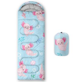 QOOMO Camping Sleeping Bags,3 Season Warm & Cool Weather,Lightweight,Waterproof Sleeping Bags for Adults & Kids,Traveling,and Outdoors,Camping Gear Equipment