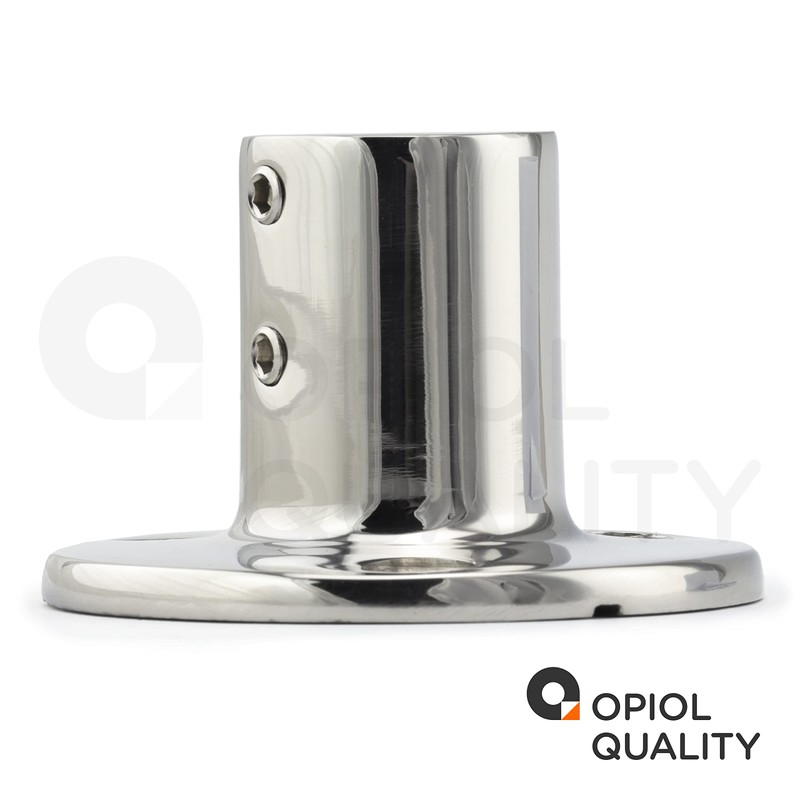 OPIOL QUALITY® Railing Foot Round 90° for Pipe 25 mm