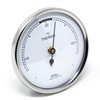 Fischer 151CR Raumthermometer - 68 mm Bimetall-Thermometer - Kunststoffgehäuse Silber