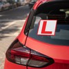 CVANU 2pcs Reflective L-Board Learner Driver Vinyl Exterior Decal Red_(15cm