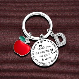 Nfyxcaz Teacher Appreciation Gift Teachers’ Day Gift Teacher Keyring Gifts For Women Men Birthday Gifts Graduation Gifts Christmas Gifts Thanksgiving Gift For Teacher (D)
