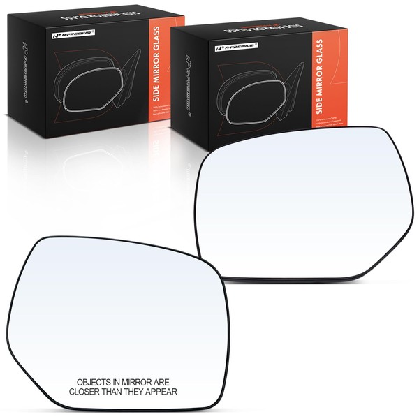 A-Premium 2-PC Driver and Passenger Side Non-Heated Mirror Glass with