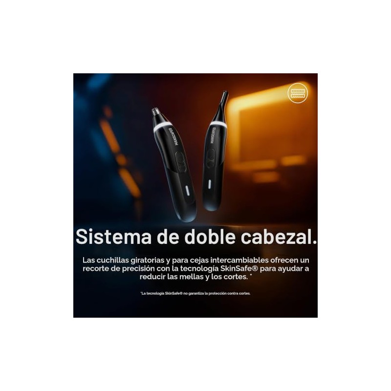 MANSCAPED® Weed Whacker® 3.0 PRO - Cortadora eléctrica para nariz,